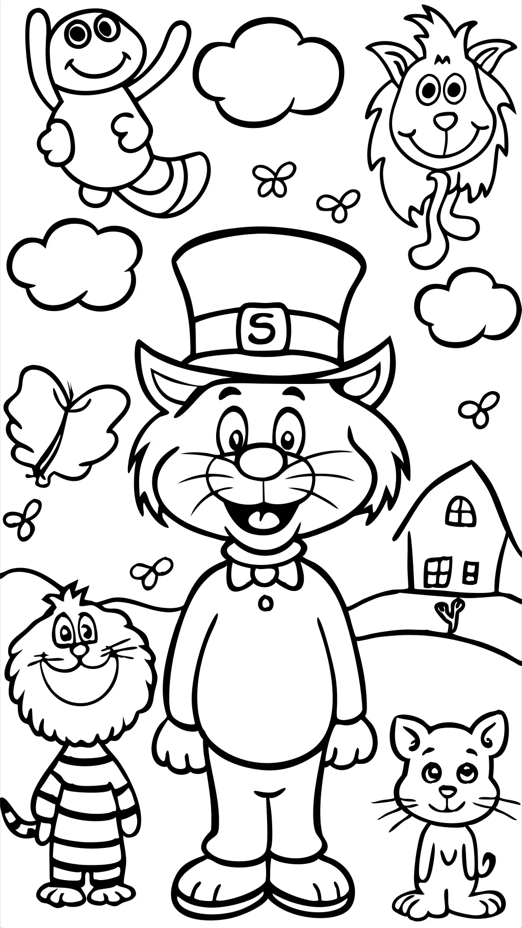 coloring pages for dr seuss characters